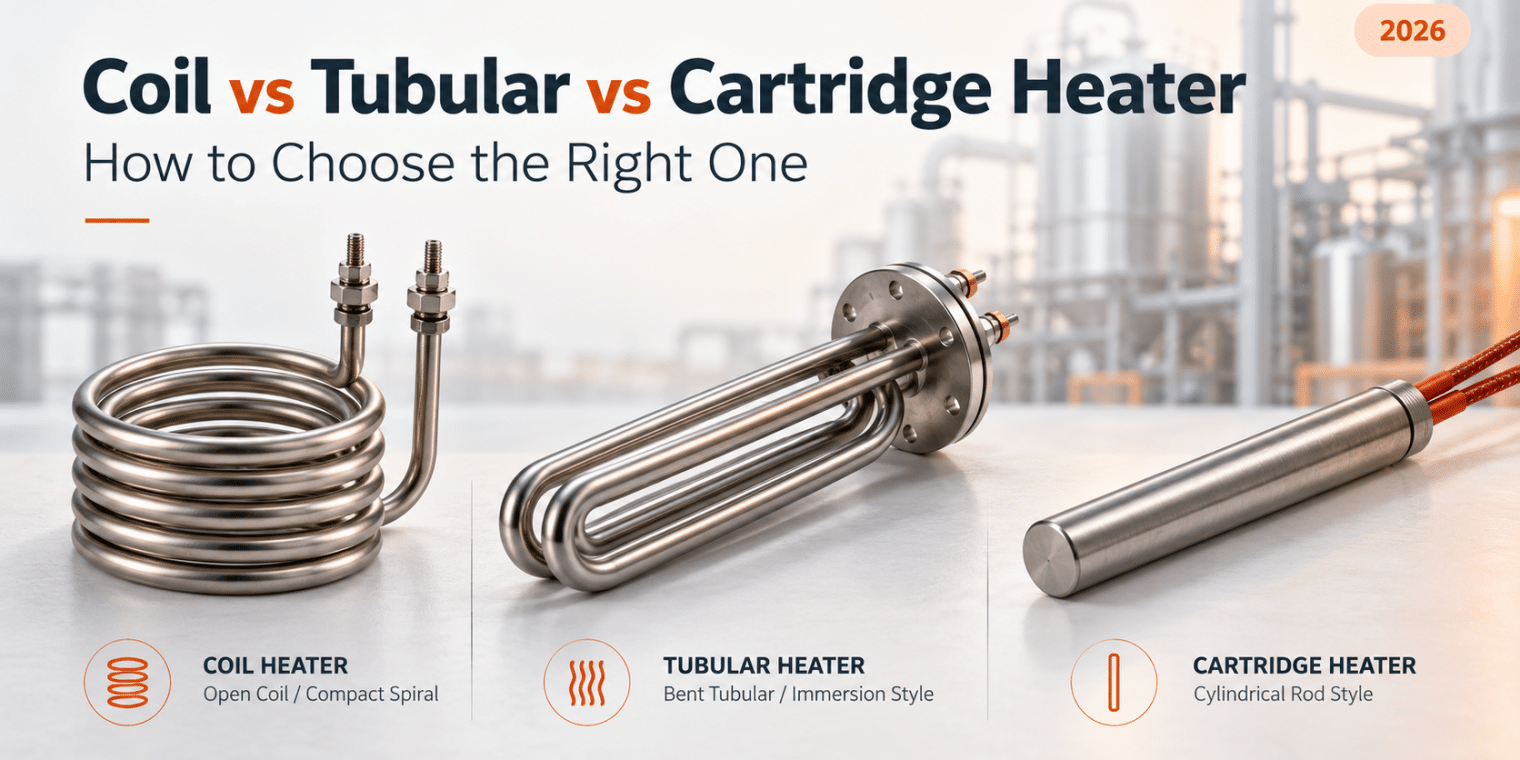 Coil vs Tubular vs Cartridge Heater: Which One Should You Choose?
